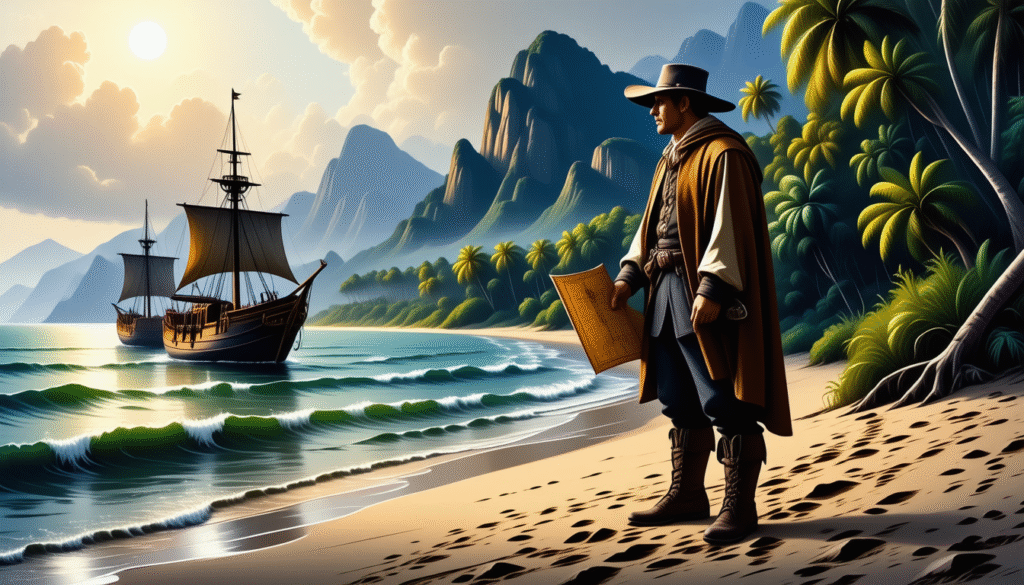 discover the thrilling journey of an explorer venturing into the uncharted 'new world,' uncovering its mysteries and shaping history.