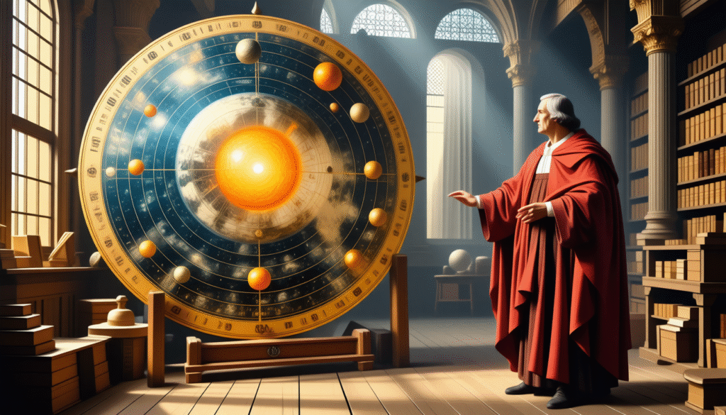 explore the groundbreaking contributions of copernicus to heliocentrism, revolutionizing our understanding of the solar system and shifting the focus from an earth-centered to a sun-centered model.