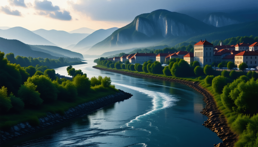 explore the danube river's rich history, its mythical significance, and its role as a natural border across europe.