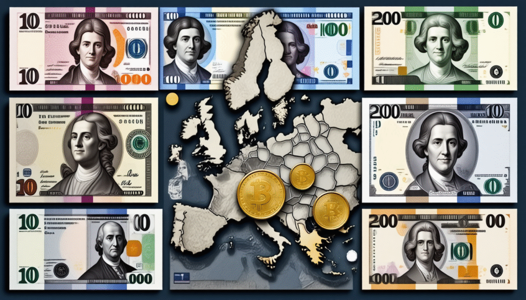 explore european currencies beyond the euro, including the british pound, swiss franc, and others used across europe.