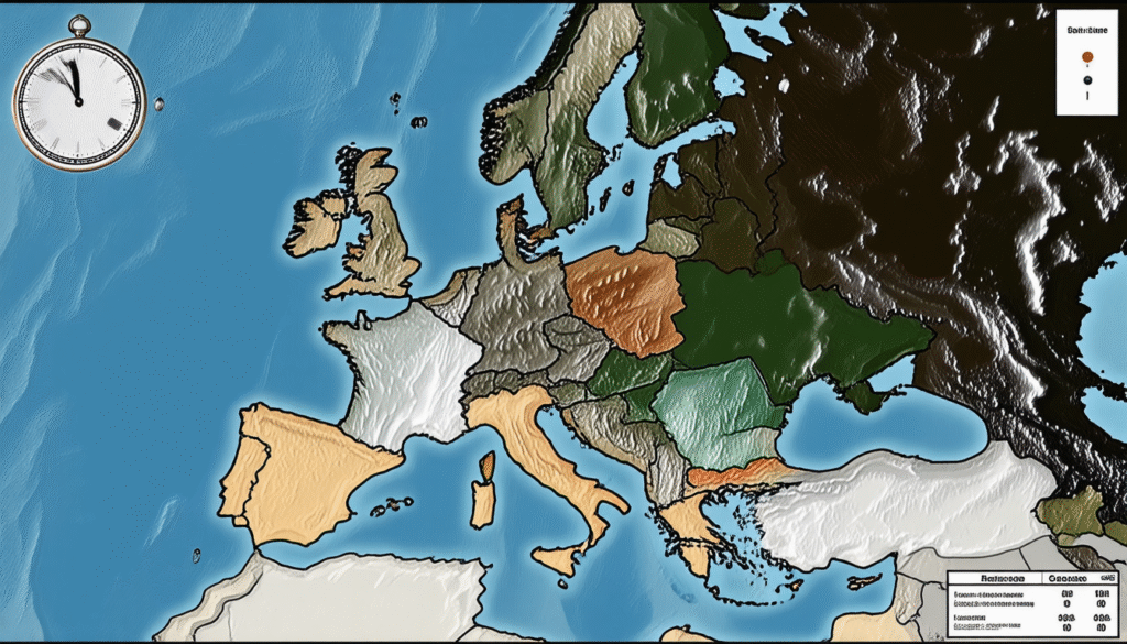 discover a clear overview of europe’s time zones, making it easy to understand local times across the continent at a glance.