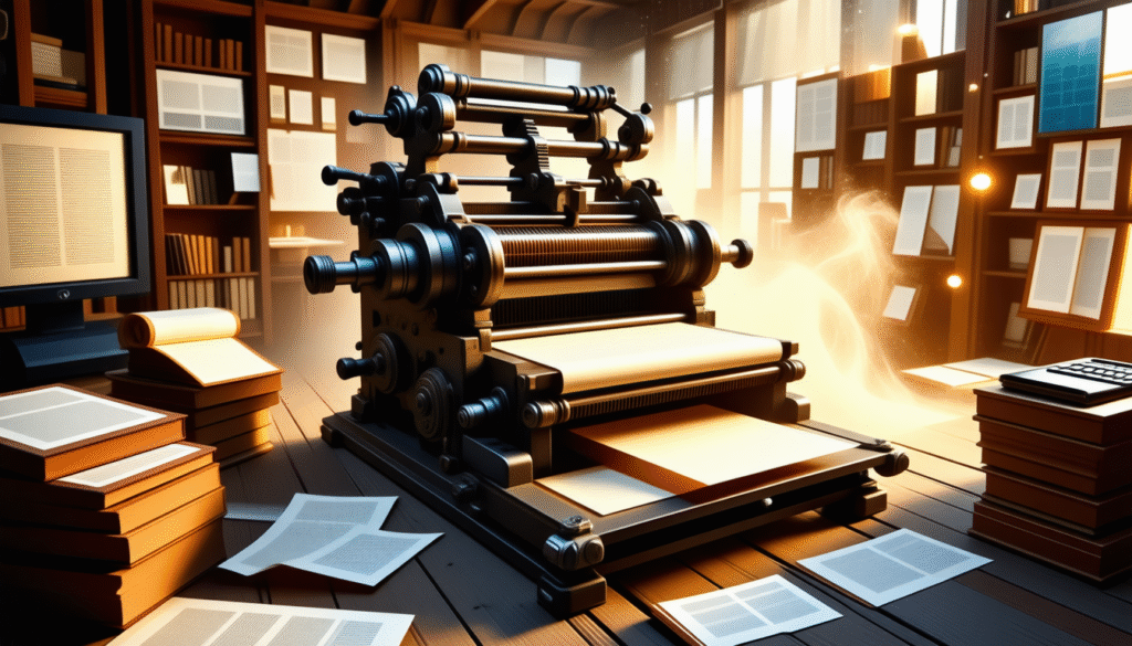 explore how printing technology sparked a media revolution, transforming communication and information sharing worldwide.